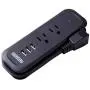 Small Power Strip with USB - NTONPOWER 2 Outlets 3 USB Portable Desktop Charging Station with 15 inches Wrapped Short Extension Cord, Travel Power Strip for for Hotel, Cruise, Home and Office - Black Small Power Strip with USB - NTONPOWER 2 Outlets 3 USB Portable Desktop Charging Station with 15 inches Wrapped Short Extension Cord, Travel Power Strip for for Hotel, Cruise, Home and Office - Black