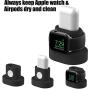 Moretek Charger Stand for Apple Watch 38mm 42mm 40mm 44mm iWatch Series 1 2 3 4 5 Apple Watch Charging Stand Holder, AirPods Accessory Charger Dock (White)
