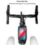 Epessa Bike Phone Mount Bag, Bicycle Waterproof Front Frame Top Tube Handlebar Bag with Sensitive Touch Screen for Cellphone Below 6.5’’,Large Capacity