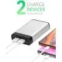 Portable Charger Power Bank Battery - by TalkWorks | 6000 mAh | Cell Phone Backup External Dual USB Power Pack for Apple iPhone 11, XR, XS, X, 8, 7, 6, iPad & Android for Samsung Galaxy - Silver Portable Charger Power Bank Battery - by TalkWorks | 6000 mAh | Cell Phone Backup External Dual USB Power Pack for Apple iPhone 11, XR, XS, X, 8, 7, 6, iPad & Android for Samsung Galaxy - Silver