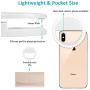Selfie Ring Light - Mini Led Camera Ringlight for YouTube Video/Photography, for Live Stream/Makeup Compatible with iPhone, Android Smart Phones (White, 2 Pack)
