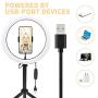 LED Selfie Ring Light,10" Desktop Ring Light,Selfie Lamp with Phone Stand and Tripod,3 Modes&10Brightness Levels,with Bluetooth Remote Control for YouTube TikTok Live Streaming,Video Shoot,Selfie