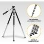 KODAK PhotoGear 42” Tripod | 8-Section Aluminum Stainless Steel Tripod w/Bluetooth Remote, Telescoping Leg-Lock Height Adjustment, 360° Ball Head, Rubber Feet, Smartphone Adapter E-Guide & Carry Case