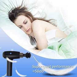 Percussion Massage Gun, Handheld Quality Electric Body Massager Sports Drill Quiet Brushless Motor, 5 Speed Levels & 6 Massage Heads, Deep Relaxation, Sore Muscle Pain Relief & Recovery