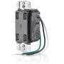 Leviton USB4P-E 4.2-Amp High Speed 4-Port USB Charger, Black