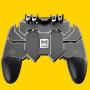 Gamepad Compatible | Game Controller with Six Finger Joystick Gamepad Fire Button Gamepad for Pubg Mobile Phone Game Handle Trigger