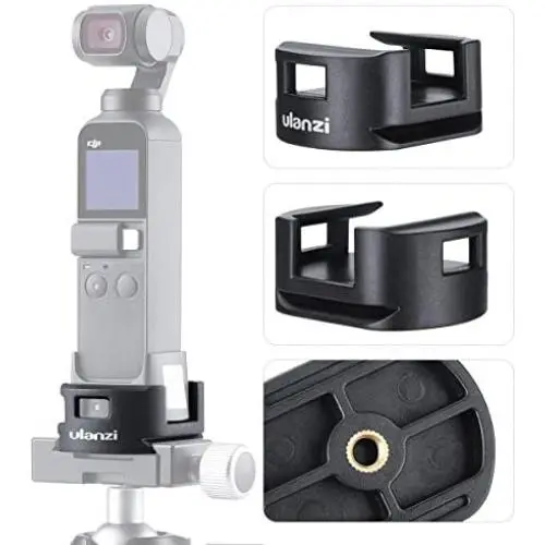 OP-4 Tripod Adapter Base Compatible with DJI OSMO Pocket Gimbal WiFi Module Base Accessory Bottom 1/4" Screw Adapter OP-4 Tripod Adapter Base Compatible with DJI OSMO Pocket Gimbal WiFi Module Base Accessory Bottom 1/4" Screw Adapter