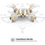 Newest Syma X20 Mini Pocket Drone Headless Mode 2.4Ghz Nano LED RC Quadcopter Altitude Hold Gold