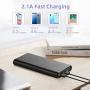 Portable Charger 26800mAh Power Bank, Ultra-High Capacity Universal External Battery Pack with 4 LED Indicator Dual USB Ports Battery Backup for Smart Phones,Tablet and More-[Black]