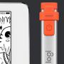 Logitech Crayon Digital Pencil for iPad Pro 12.9-Inch (3rd Gen), iPad Pro 11-Inch, iPad (7th Gen), iPad (6th (Gen), iPad Air (3rd Gen), iPad Mini 5, iOS 12.2 and Above — (Orange)