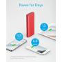 Portable Charger Anker PowerCore 20100mAh - Ultra High Capacity Power Bank with 4.8A Output, External Battery Pack for iPhone, iPad & Samsung Galaxy & More (Red)