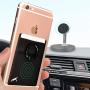 New 5-in-1 Cell Phone Wallet-Stick On Spandex Ring Card Holder Sleeve Back-Double-Pocket+Magnetic+Finger Grip Strap Loop+Kickstand+RFID Block ,Most of Smartphones (iPhone/Android/Samsung Galaxy)