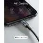 Anker Powerline III Lightning Cable 3 Foot iPhone Charger Cord MFi Certified for iPhone X, Xs, Xr, Xs Max, 8, 8 Plus, 7, 7 Plus, 6, 6 Plus and More, Ultra Durable (Black, 3ft)