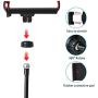 Hotches 8 LED Selfie Ring Light with Phone Holder & Tablet Holder & Microphone Holder Stand, 3 Lighting Modes and 10 Brightness Level for Makeup & YouTube Video & Live Stream