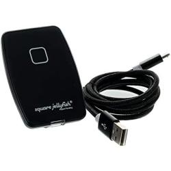 Jelly Grip WX QI Wireless Charger with USB Cable | iPhone Compatible - Samsung Compatible Jelly Grip WX Qi Wireless Charger with USB Cable by Square Jellyfish