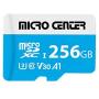 Micro Center Premium 256GB microSDXC Card UHS-I Flash Memory Card C10 U3 V30 4K UHD Video A1 Micro SD Card with Adapter (256GB)