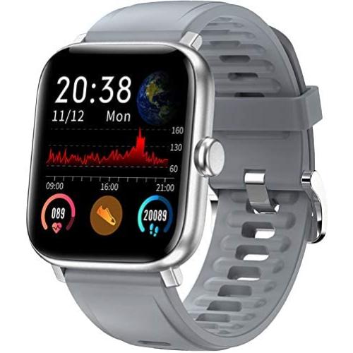 RUNDOING 1.54 inch Full Touch Screen Smart Watch for Android iOS Phones IP68 Waterproof,Fitness Tracker with Sleep/Heart Rate Monitor,Step/Calorie Counter,Smartwatch for Women Men Girls
