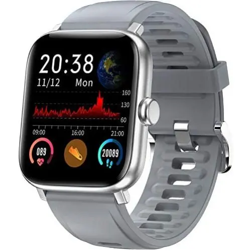 RUNDOING 1.54 inch Full Touch Screen Smart Watch for Android iOS Phones IP68 Waterproof,Fitness Tracker with Sleep/Heart Rate Monitor,Step/Calorie Counter,Smartwatch for Women Men Girls