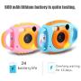 Ayunjia 2 Colors 1.8" Mini Toy HD Digital Video Camera Gift for Children Kids (Color : Pink)