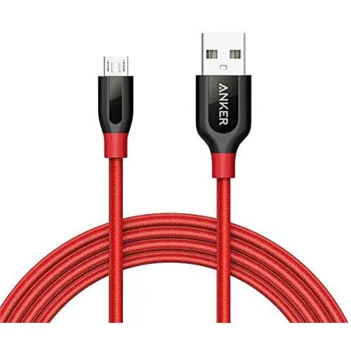 Anker Powerline+ Micro USB (6ft) The Premium Durable Cable [Double Braided Nylon] for Samsung, Nexus, LG, Motorola, Android Smartphones and More