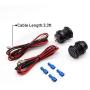 Dual USB Charger Socket Waterproof Power Outlet 12V/24V 2.1A & 2.1A for Car Boat Marine RV Mobile Blue LED