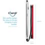 Chargii - Power Bank - All-in-One Portable Charger - Cell Phone Battery Backup - Built-in Wall Plug AC Adapter - 2 USB Ports - 5000 mAH