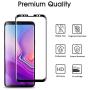 Galaxy S9 Plus Screen Protector Tempered Glass (2 Pack), OTAO 3D Curved Dot Matrix [Full Screen Coverage] Glass Screen Protector for Samsung Galaxy S 9 Plus with Installation Tray [Case Friendly]