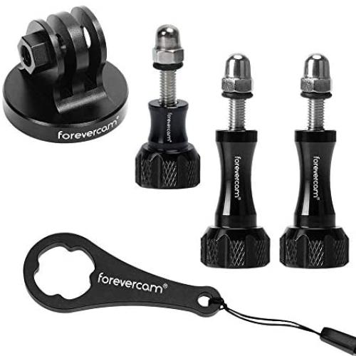 5-in-1 Aluminum Thumbscrew Accessories Tripod Mount Adapter Compatible with GoPro Session, Hero Fusion,7,6, 5, 4, 3+, 3, 2, 1,DJI OSMO Action Cameraby forevercam