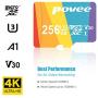256GB Micro SD Card for Nintendo Switch,U3 MicroSDXC Card 667X High Speed Up to 100MB/s UHS-I MicroSD Memory Card for Android Smartphone Galaxy Fire and Gopro