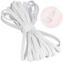 Elastic-Bands-for-Sewing, Elastic Rope/Elastic Cord Heavy Stretch High Elasticity Knit Elastic Band for Sewing Crafts DIY, Bedspread, Cuff(White, 10-Yards Length, 1/4" Width)