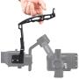 Inverted Handle Sling Grip Mounting Extension Arm Holder Bracket with 1/4-20 Cold Shoe Mount Locating Holes Compatible for DJI Ronin SC Stabilizer Gimbal Accessories