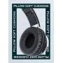 Artix CL750 Foldable Noise Isolating On Ear Headphones Wired with Microphone and Volume Control, Stereo Head Phones Corded with Adjustable Headband for Computer, Laptop and Cell Phone (Black)