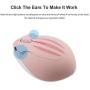 2.4GHz Wireless Mouse Cute Hamster Shape Less Noice Portable Mobile Optical 1200DPI USB Mice Cordless Mouse for PC Laptop Computer Notebook MacBook Kids Girl Gift (Pink)