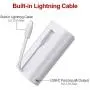 iWALK Portable Charger 9000mAh Ultra-Compact Power Bank with Built-in Cable, External Battery Pack Compatible with iPhone 11, 11 Pro, 11 Pro Max, XS, XR, X, 8, 8 Plus, 7, AirPods, iPad, iPod and More