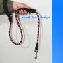 xiao jia hao 5-Foot Dog Leash with Comfortable upholstered Handles and High reflectiveare Suitable for Medium and Large Dogs