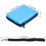 Storage Organizer Carrying Case Compatible for Nintendo 2DS - Pinowu Storage Pouch Bag Case with Double Zipper and 8 Game Holders Compatible Nintendo 2DS (Blue)