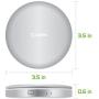Cellet Compact LED Light 1x/3x Magnified Mirrors, with 3000mAh Power Bank, 1Amp USB Port, Compatible with Apple iPhone 11/ Pro/Pro Max Xr/Xs/Xs Max/X/8/8Plus/7/7+/6 Samsung Galaxy Note 10/9/8/5/S9/S8
