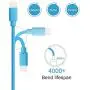 iPhone Charger Lightning Cable, Quntis 3Pack 6.5FT Lightning to USB A Cable MFi Certified Compatible with iPhone Xs Max XR X 8 Plus 7 Plus 6 Plus 5s SE iPad Pro iPod Airpods and More, Blue
