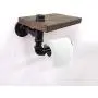 Jamcoly Industrial Pipe Toilet Paper Holder with Rustic Wooden Shelf and Cast Iron Pipe Hardware for Bathroom Washroom Wall Mounted Kit Commercial Grade Metal Modern Jamcoly Industrial Pipe Toilet Paper Holder with Rustic Wooden Shelf and Cast Iron Pipe Hardware for Bathroom Washroom Wall Mounted Kit Commercial Grade Metal Modern