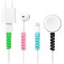 Jetec 12 Pieces Highly Flexible Silicone Micro USB Protector, Mouse Cable Protector, Suit for All Cell Phones, Computers and Chargers (Black, Pink, Blue, Green) Jetec 12 Pieces Highly Flexible Silicone Micro USB Protector, Mouse Cable Protector, Suit for All Cell Phones, Computers and Chargers (Black, Pink, Blue, Green)