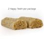 Happy Teeth Natural Cheese Dog Chews | Peanut Butter Flavor | Dental Chew | Protein Rich | Gluten Free - Lactose Free - Wheat Free - Soy Free| 2 Chews per Resealable Pouch | 3 Pouches per Pack