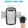 WixGear 3-in-1 Universal Car Phone Mount, Phone Holder for Car, Cell Phone Car Mount Air Vent Holder with Dashboard Mount and Windshield Mount for Cell Phones