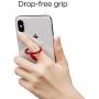 Spigen Style Ring 2 Cell Phone Ring/Phone Grip/Stand/Holder for All Phones and Tablets Compatible with Magnetic Car Mount - Red