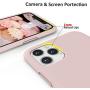 SURPHY Silicone Case Compatible with iPhone 11 Pro Max Case 6.5 inch, Liquid Silicone Full Body Thickening Design Phone Case (with Microfiber Lining) for iPhone 11 Pro Max 6.5 2019, Pink