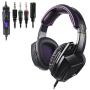 Sades SA920 3.5mm Wired Over Ear Stereo Bass Gaming Headphone Headset with Microphone for New Box one/ PS4/ PC/iOS/Computer/Smart Phones/Mobiles/Laptop/Mac /(Black Purple) (Renewed)