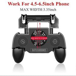 Mobile Game Controller with Power Bank and Cooling Fan/Triger and Gaming Joysticks for 4-6.5inch Android or IOS phone