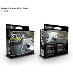 Original Steelie Car Phone Mount Magnetic - All-Metal Car Mount for Smartphone&360° Magnetic Mount (Silver)