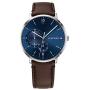 Tommy Hilfiger Mens Stainless Steel Quartz Watch with Leather Strap, Brown, 20 (Model: 1791508)