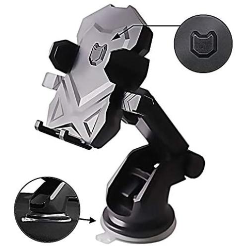 Phone Holder for Car,Universal Long Neck Car Mount Holder Compatible iPhone Xs XS Max XR X 8 8 Plus 7 7 Plus Samsung Galaxy S10 S9 S8 S7 S6 LG Nexus Sony and More（Black）