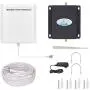 AT&T Cell Phone Signal Booster 4G LTE FDD 700Mhz US ATT T-Mobile Signal Booster Amplifier Indoor HJCINTL Band12/17 Home Mobile Phone Signal Booster Repeater Kits